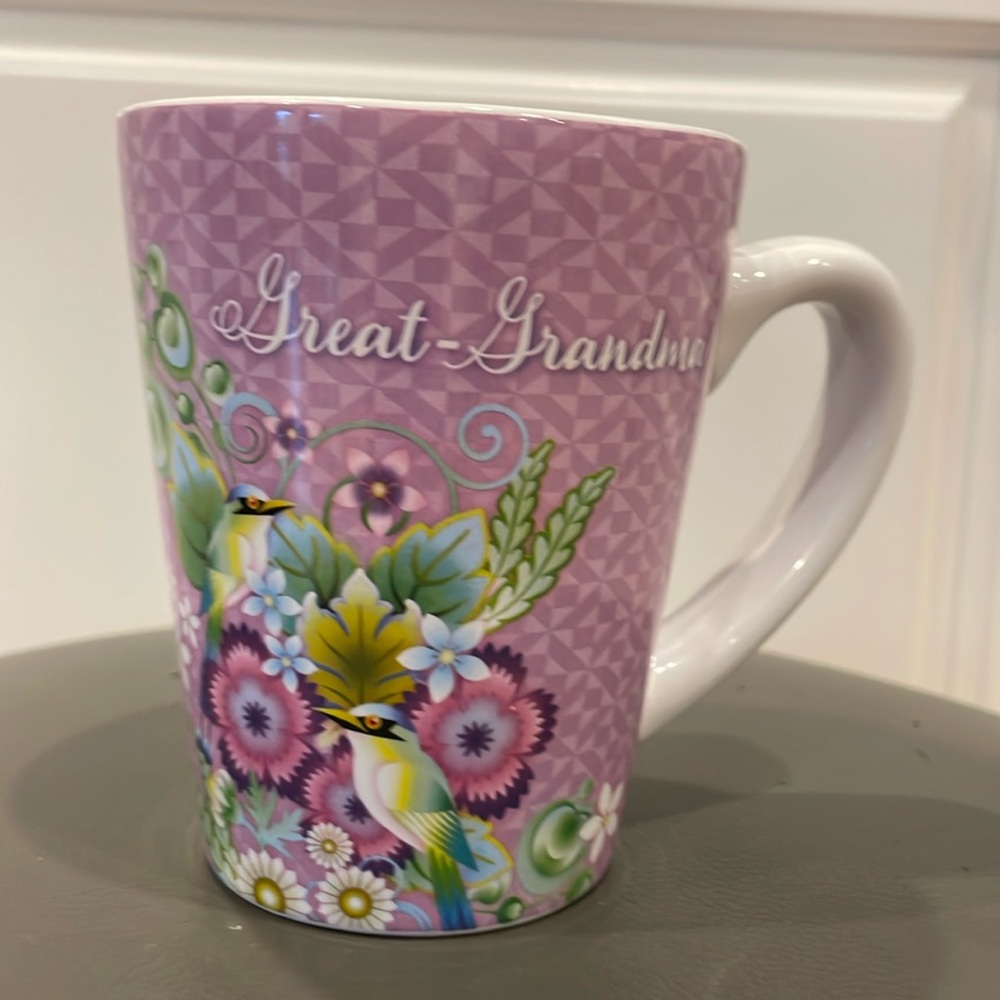 Hallmark Catalina Estrada Floral Great-Grandma Coffee Tea Mug - 12 Ounces